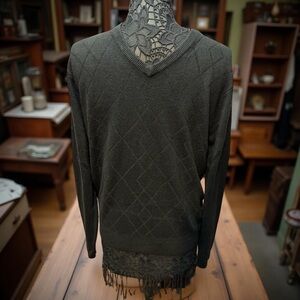 Geoffrey Beene V-Neck Sweater - Olive